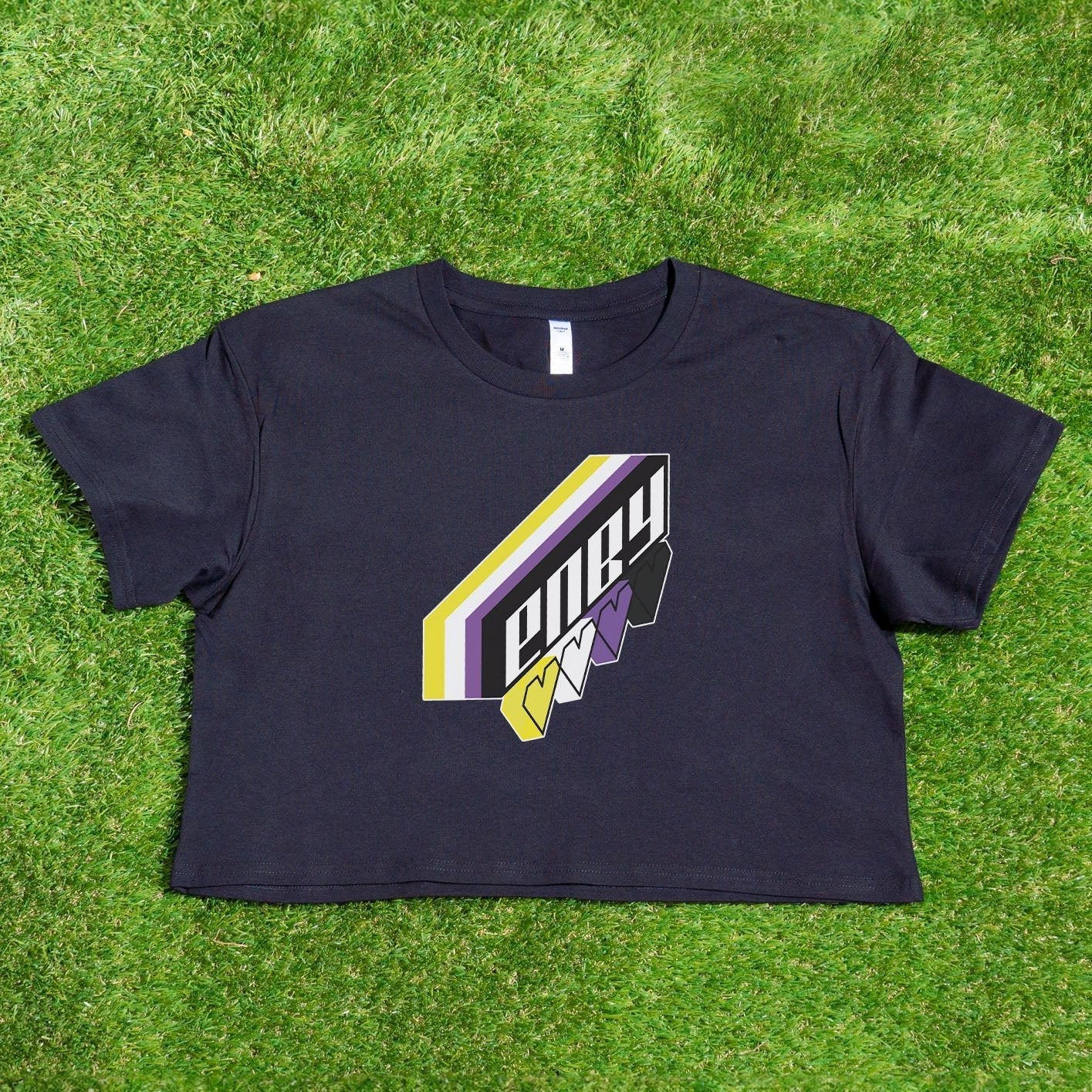 ENBY original design - locally printed crop tee - Gay Skate - ENBY original design - locally printed crop tee - ENBY original design - locally printed crop tee