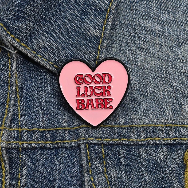 Good Luck Babe - Lesbian Pride Enamel Pin