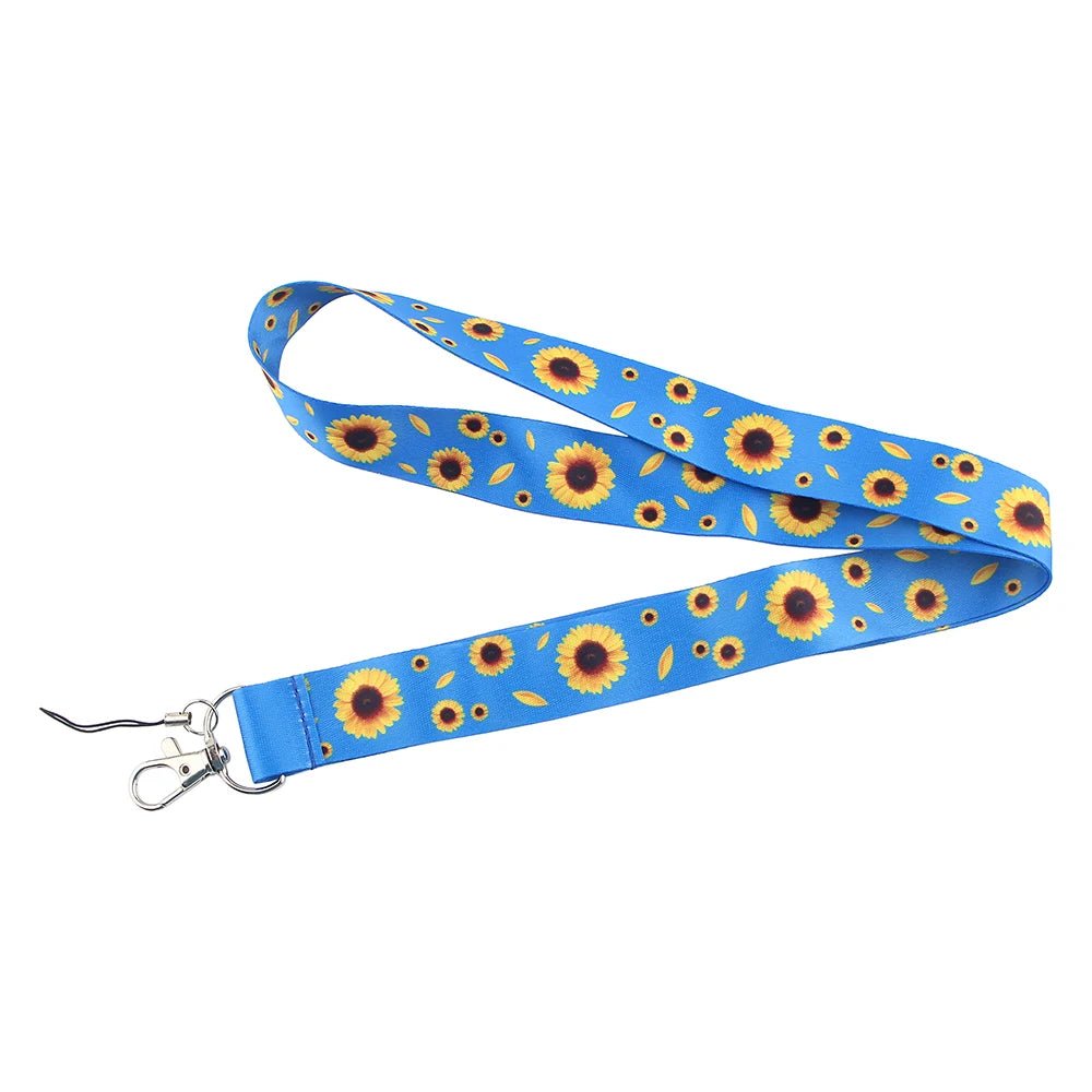 Hidden Disability Sunflowers Green Lanyard and ID Holder