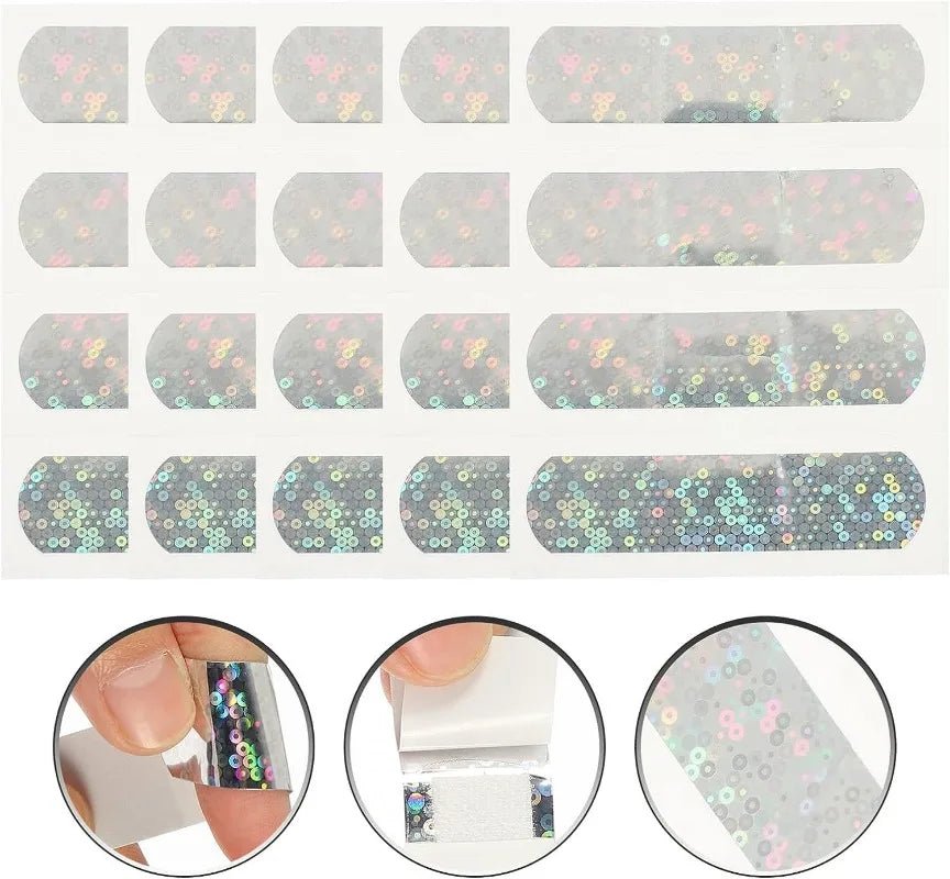 Holographic Colourful Band Aids 50 pieces - Gay SkateHolographic Colourful Band Aids 50 piecesskate accessoriesGay SkateGay Skate14:933#72X19mm