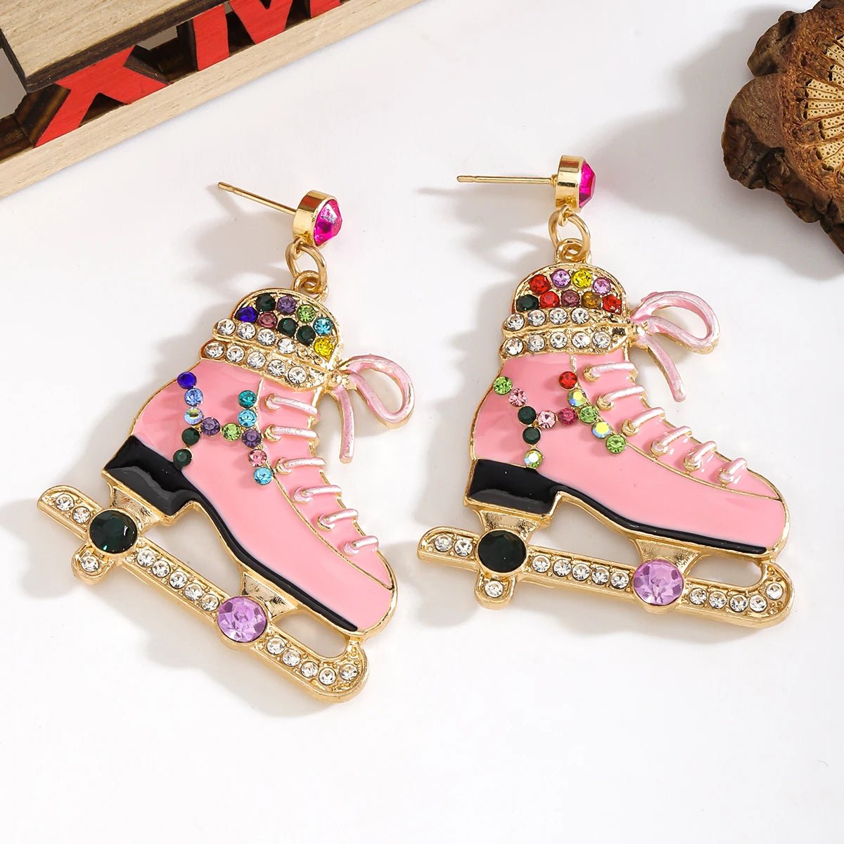 Ice Skates enamel earrings - Gay SkateIce Skates enamel earringsskate accessoriesGay SkateGay Skate200001034:367#Style 1