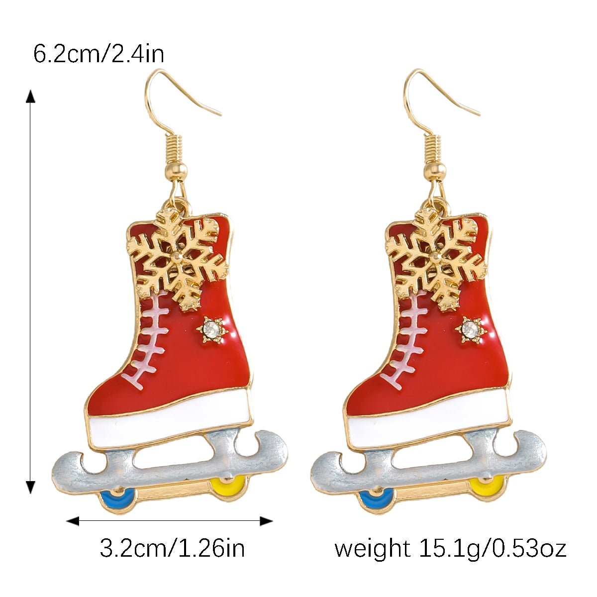 Ice Skates enamel earrings - Gay SkateIce Skates enamel earringsskate accessoriesGay SkateGay Skate200001034:5740#pink