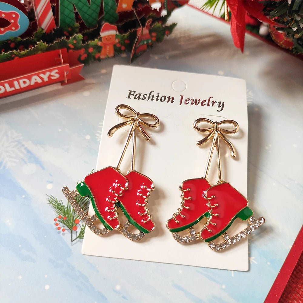 Ice Skates enamel earrings - Gay SkateIce Skates enamel earringsskate accessoriesGay SkateGay Skate200001034:504#red
