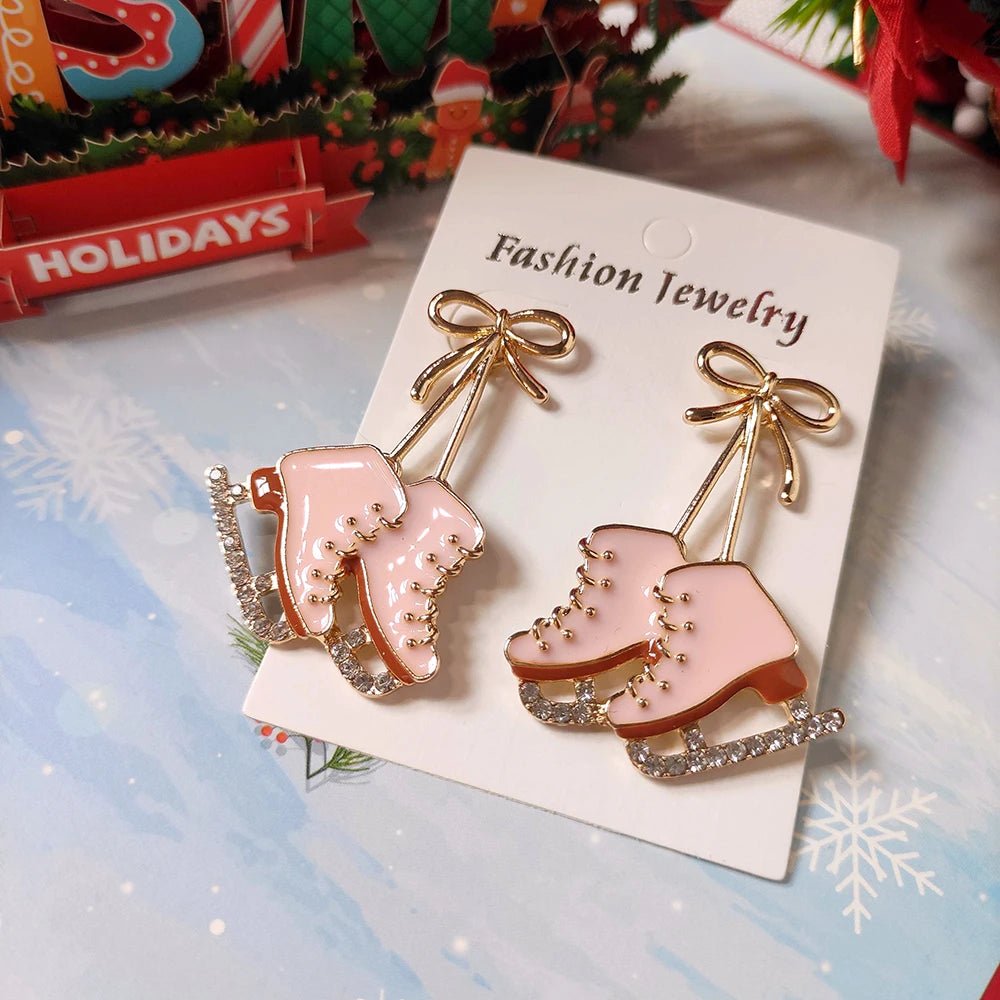Ice Skates enamel earrings - Gay SkateIce Skates enamel earringsskate accessoriesGay SkateGay Skate200001034:5740#pink