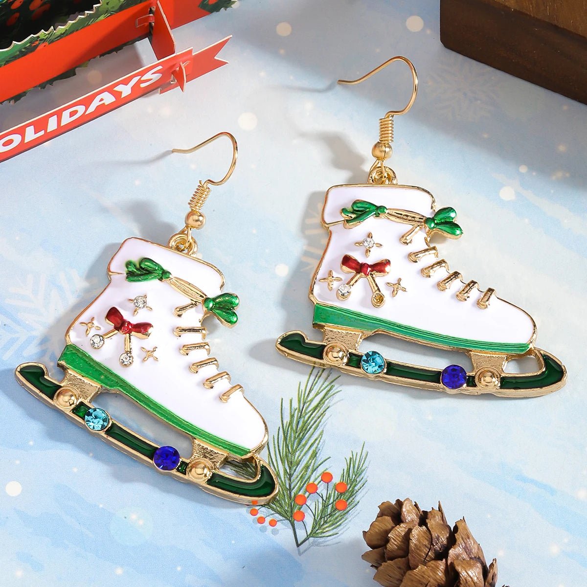 Ice Skates enamel earrings - Gay SkateIce Skates enamel earringsskate accessoriesGay SkateGay Skate200001034:5740#pink