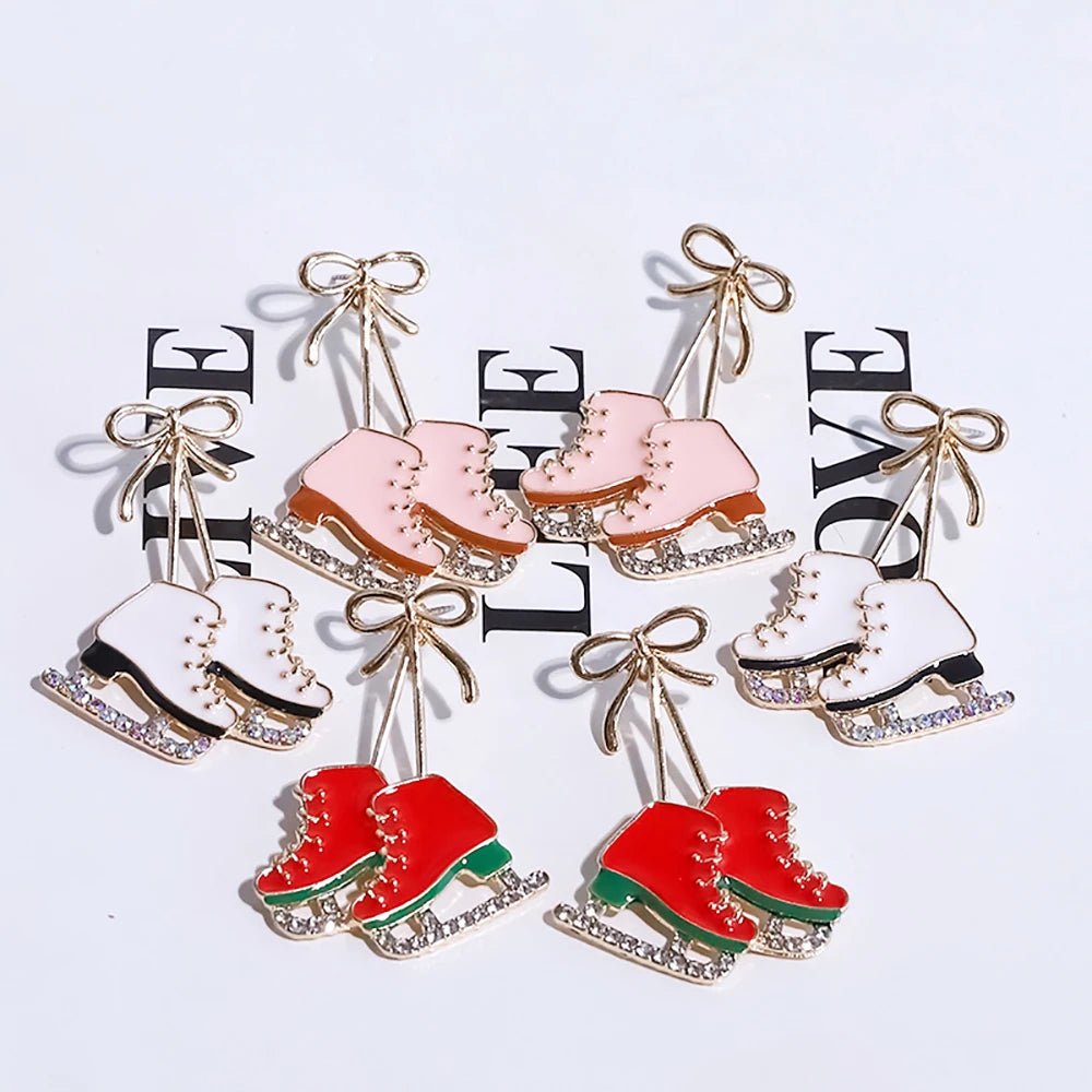 Ice Skates enamel earrings - Gay SkateIce Skates enamel earringsskate accessoriesGay SkateGay Skate200001034:5740#pink