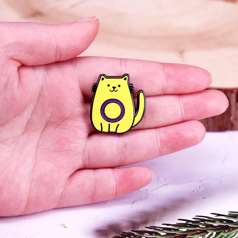 Intersex Pride Cat - Enamel Pin