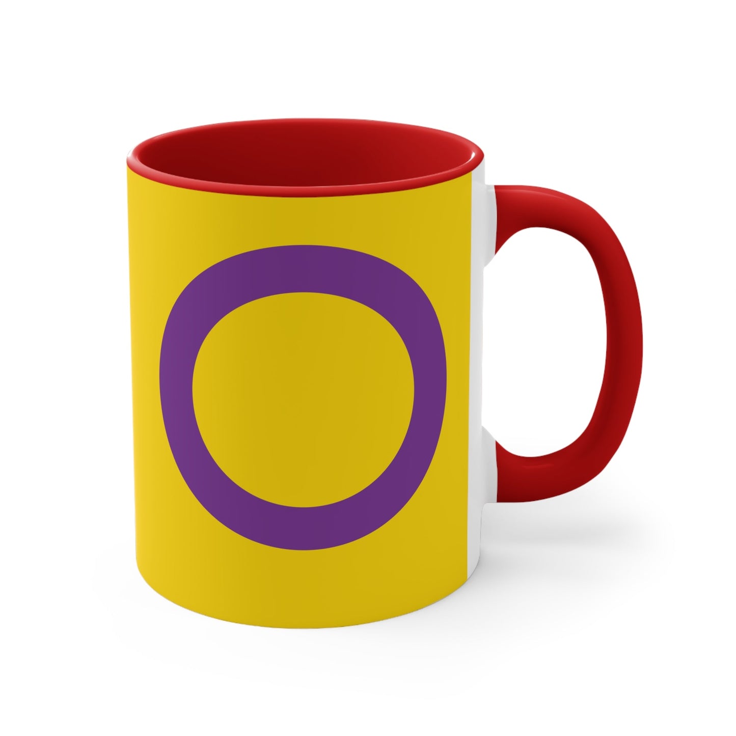 Intersex pride flag colourful accent mug