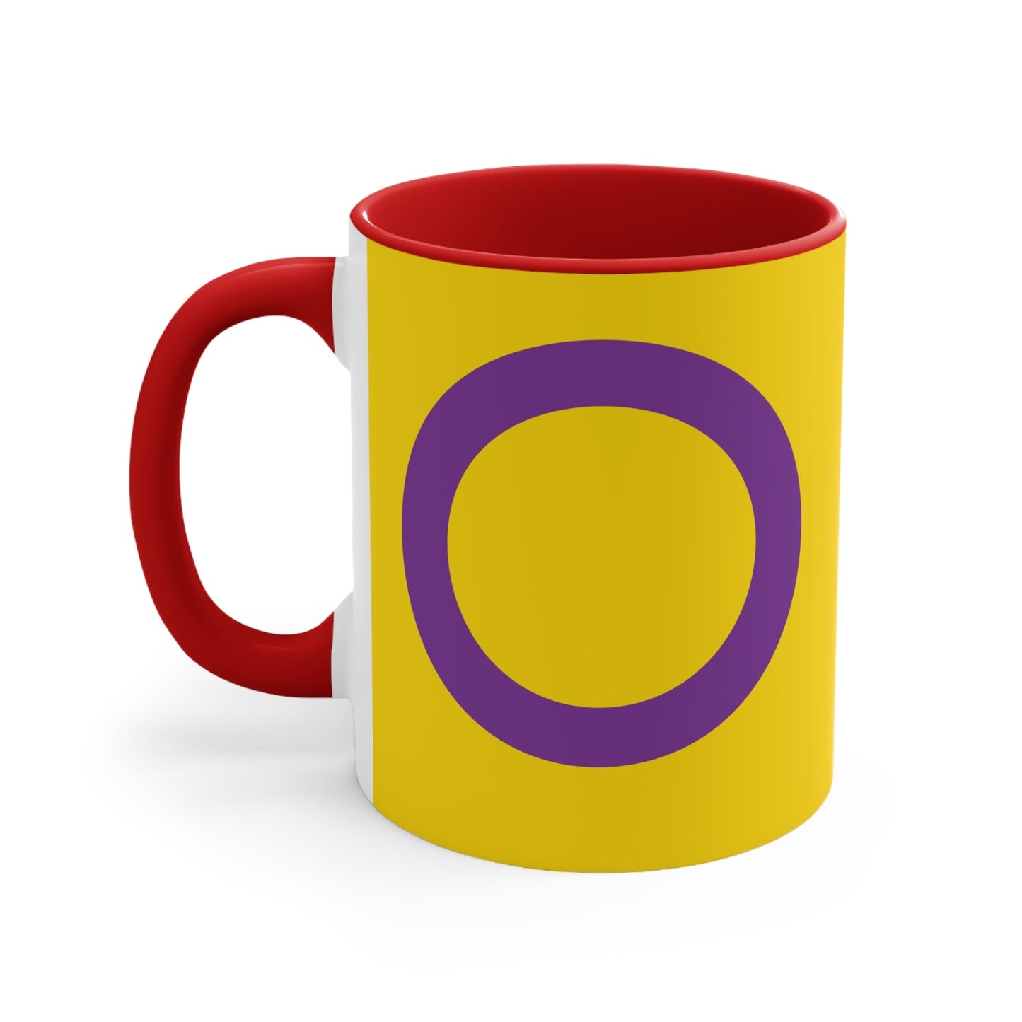 Intersex pride flag colourful accent mug