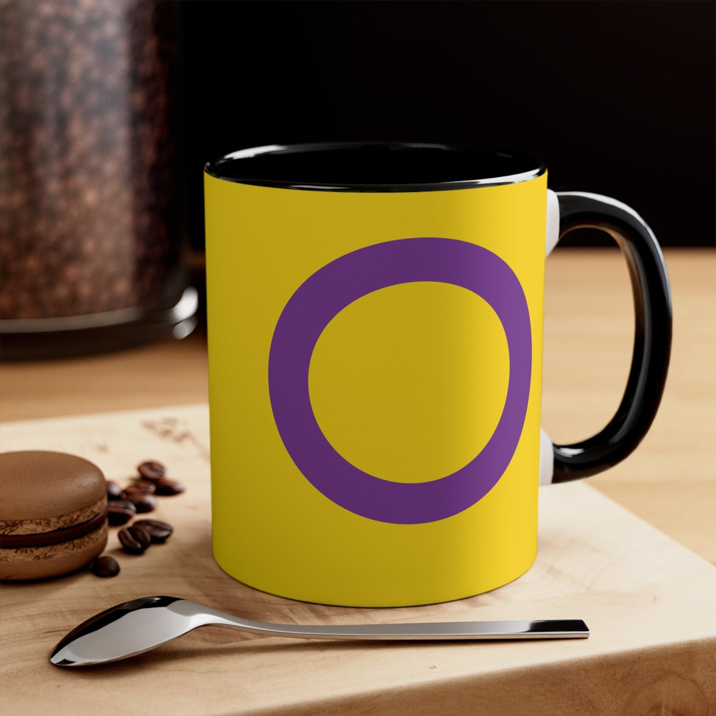 Intersex pride flag colourful accent mug