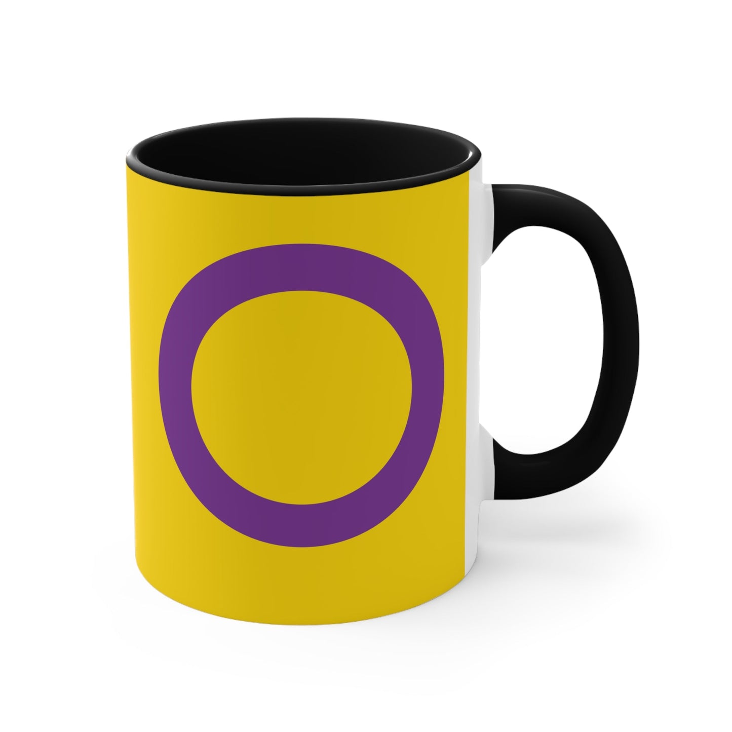 Intersex pride flag colourful accent mug
