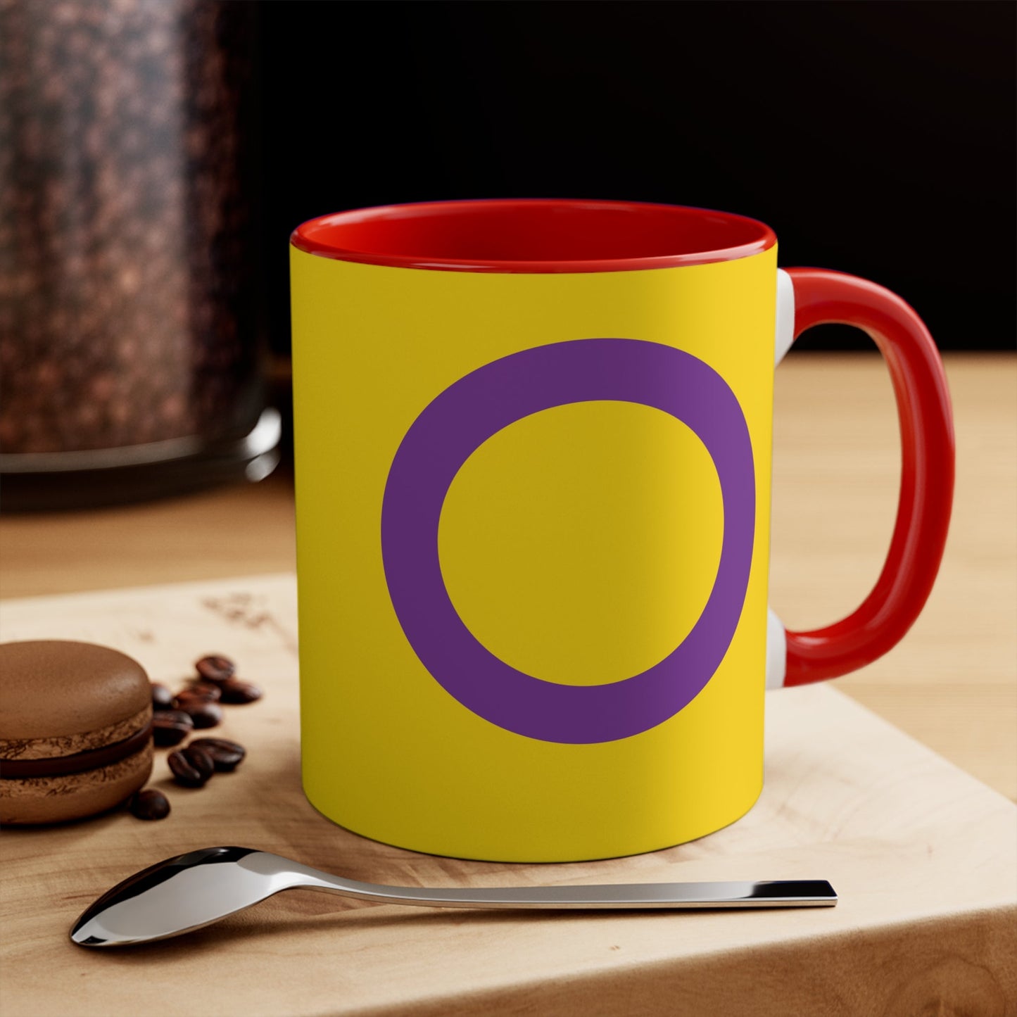 Intersex pride flag colourful accent mug