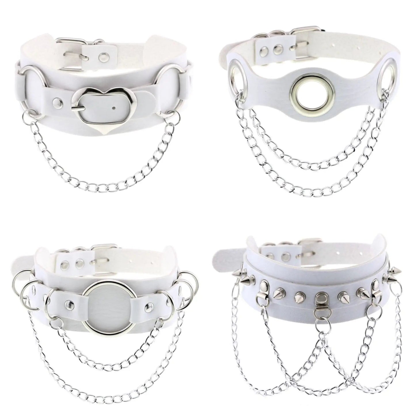 Kawaii White Choker Collar - lots of design choices - Gay SkateKawaii White Choker Collar - lots of design choicesskate accessoriesGay SkateGay Skate200001034:200005183#P013 white