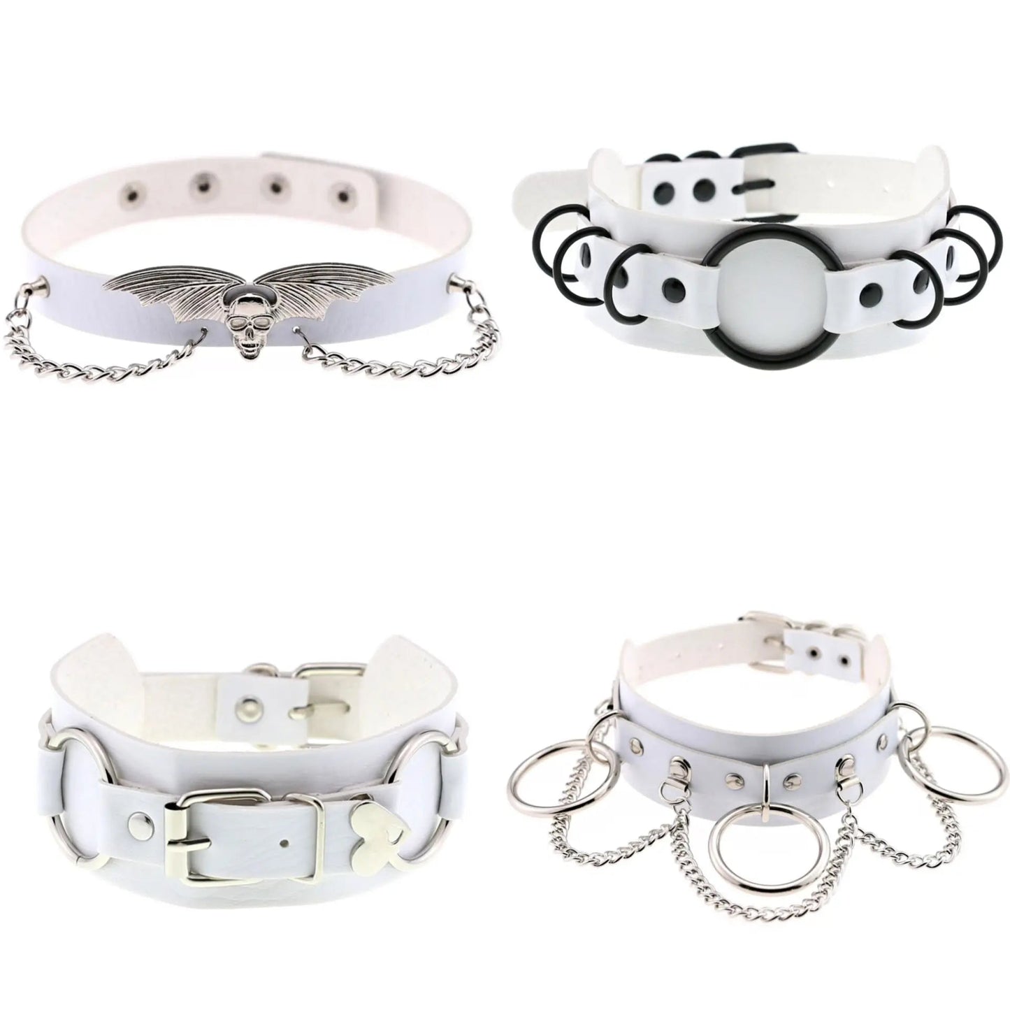 Kawaii White Choker Collar - lots of design choices - Gay SkateKawaii White Choker Collar - lots of design choicesskate accessoriesGay SkateGay Skate200001034:200005183#P013 white