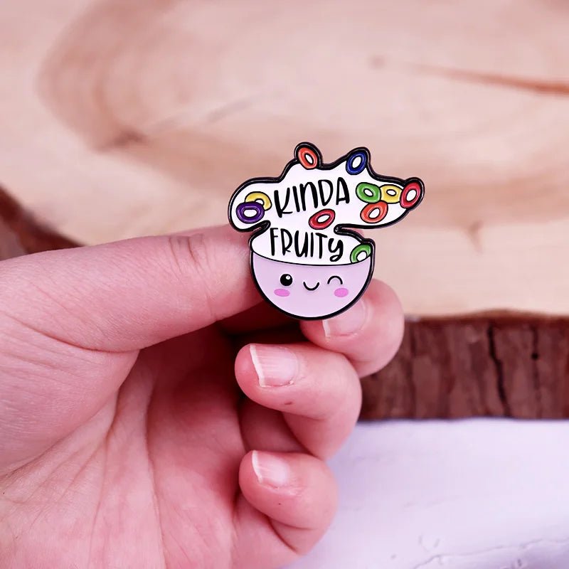 Kinda Fruity lgbtq pride pin