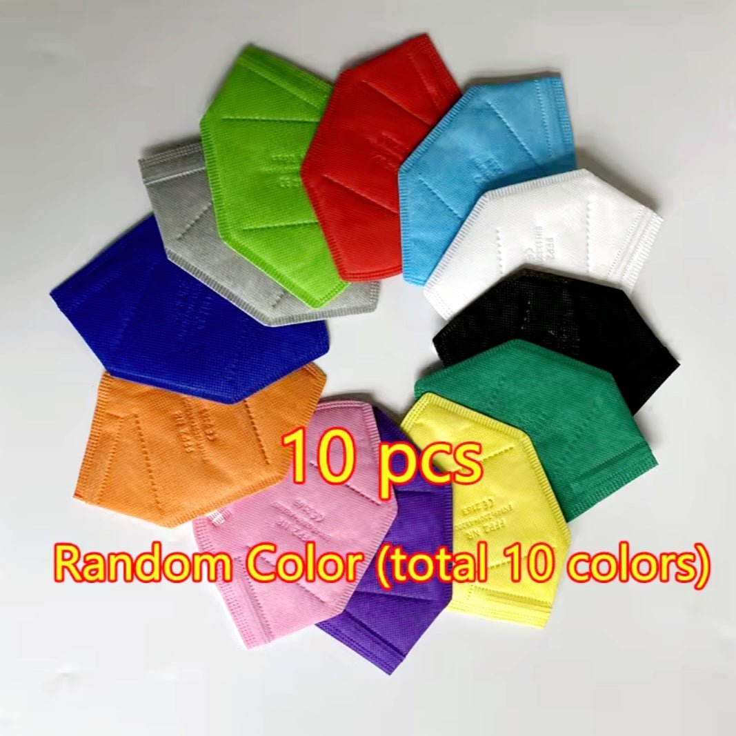 KN95 Face Masks - Colourful - 10/20/50/100/200 pieces