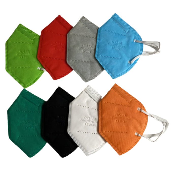 Rainbow multi-colour face masks