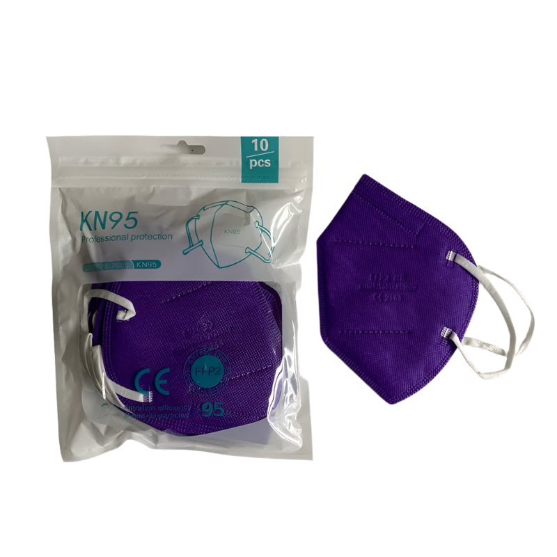 Purple Face Masks, colourful medical face masks N95 KN95