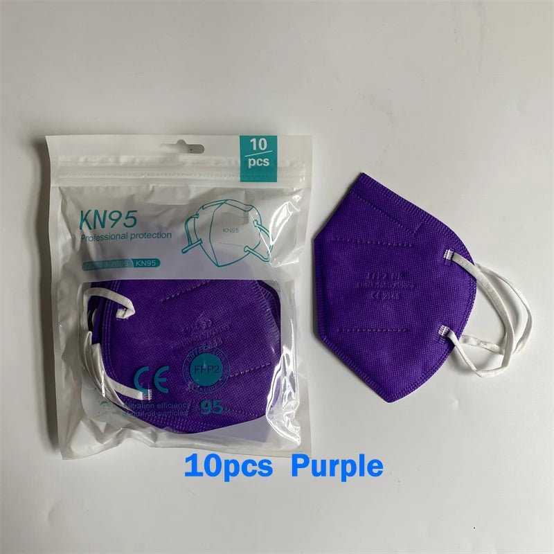KN95 Face Masks - Colourful - 10/20/50/100/200 pieces