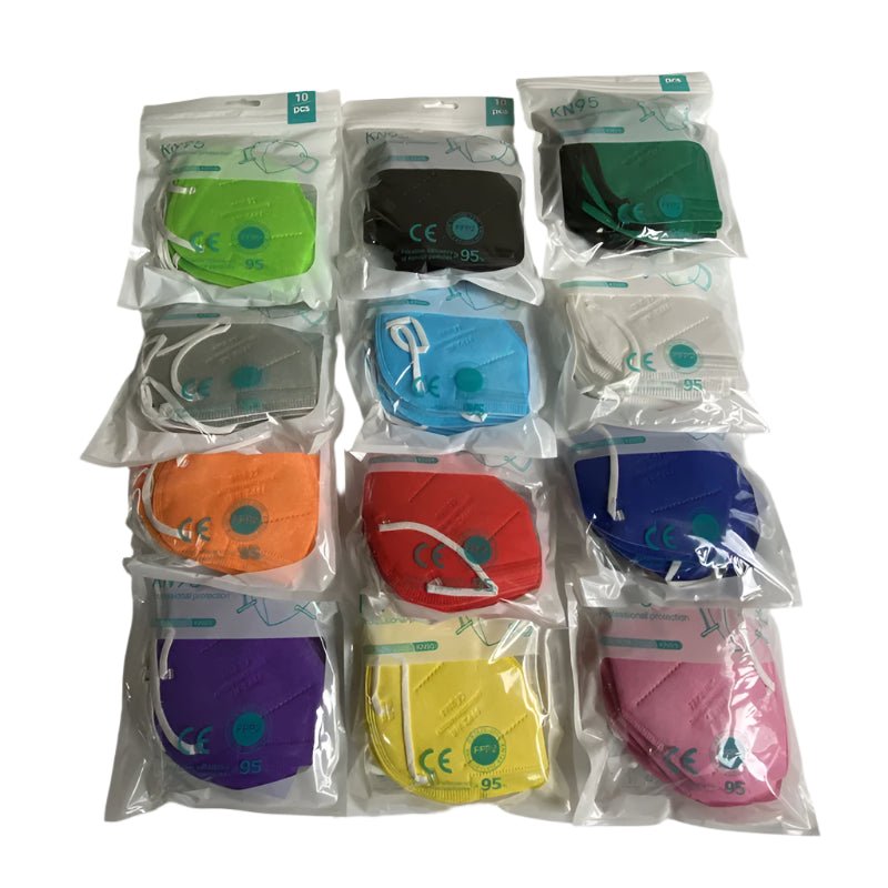 KN95 Face Masks - Colourful - 10/20/50/100/200 pieces
