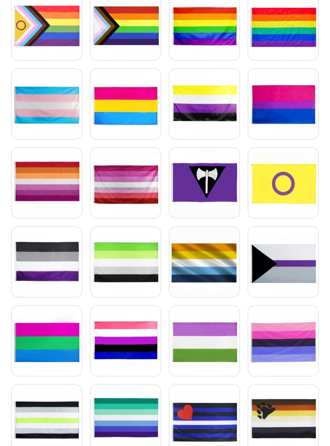 Large Pride Flags: Rainbow, Trans, Non-binary, Lesbian, Bi, Pan, Ace, Aro, Omni & many more