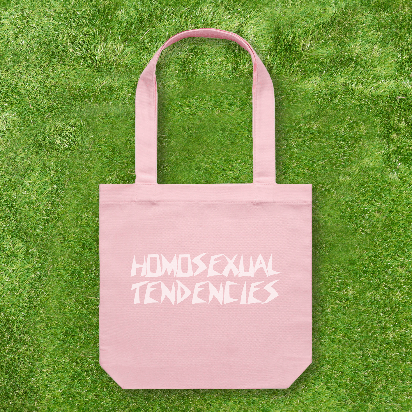 Large printed Cotton Canvas Tote Bag - Pink - Gay SkateLarge printed Cotton Canvas Tote Bag - Pinkskate accessoriesGay SkateGay Skate