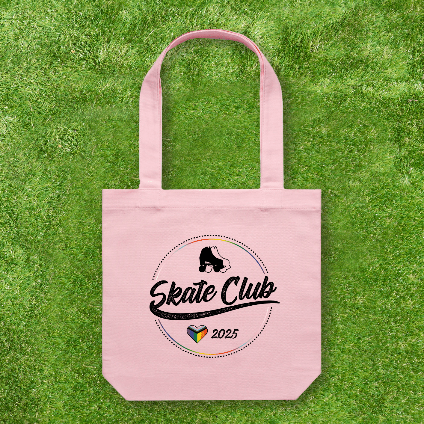 Large printed Cotton Canvas Tote Bag - Pink - Gay SkateLarge printed Cotton Canvas Tote Bag - Pinkskate accessoriesGay SkateGay Skate