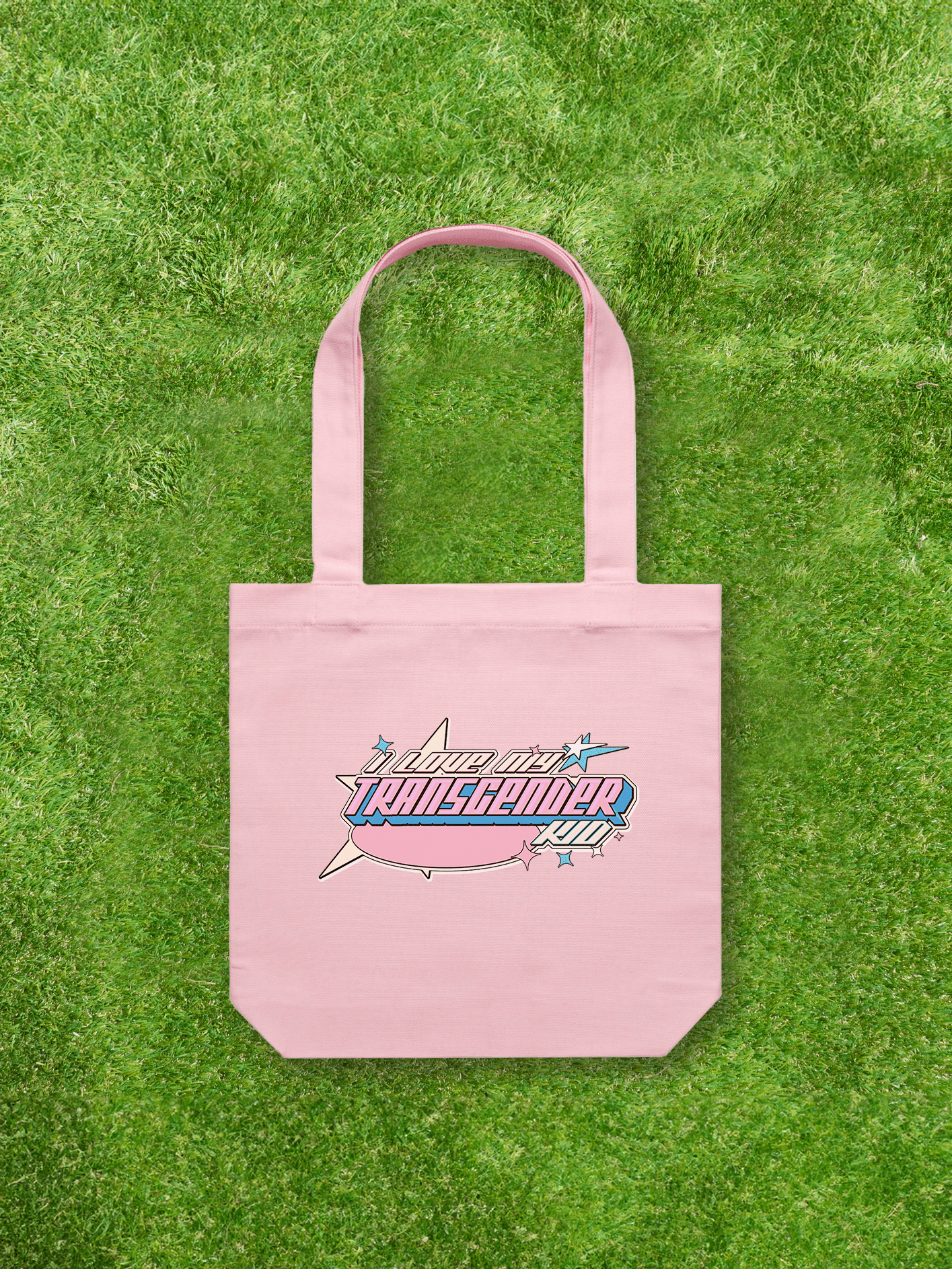 Large printed Cotton Canvas Tote Bag - Pink - Gay SkateLarge printed Cotton Canvas Tote Bag - Pinkskate accessoriesGay SkateGay Skate