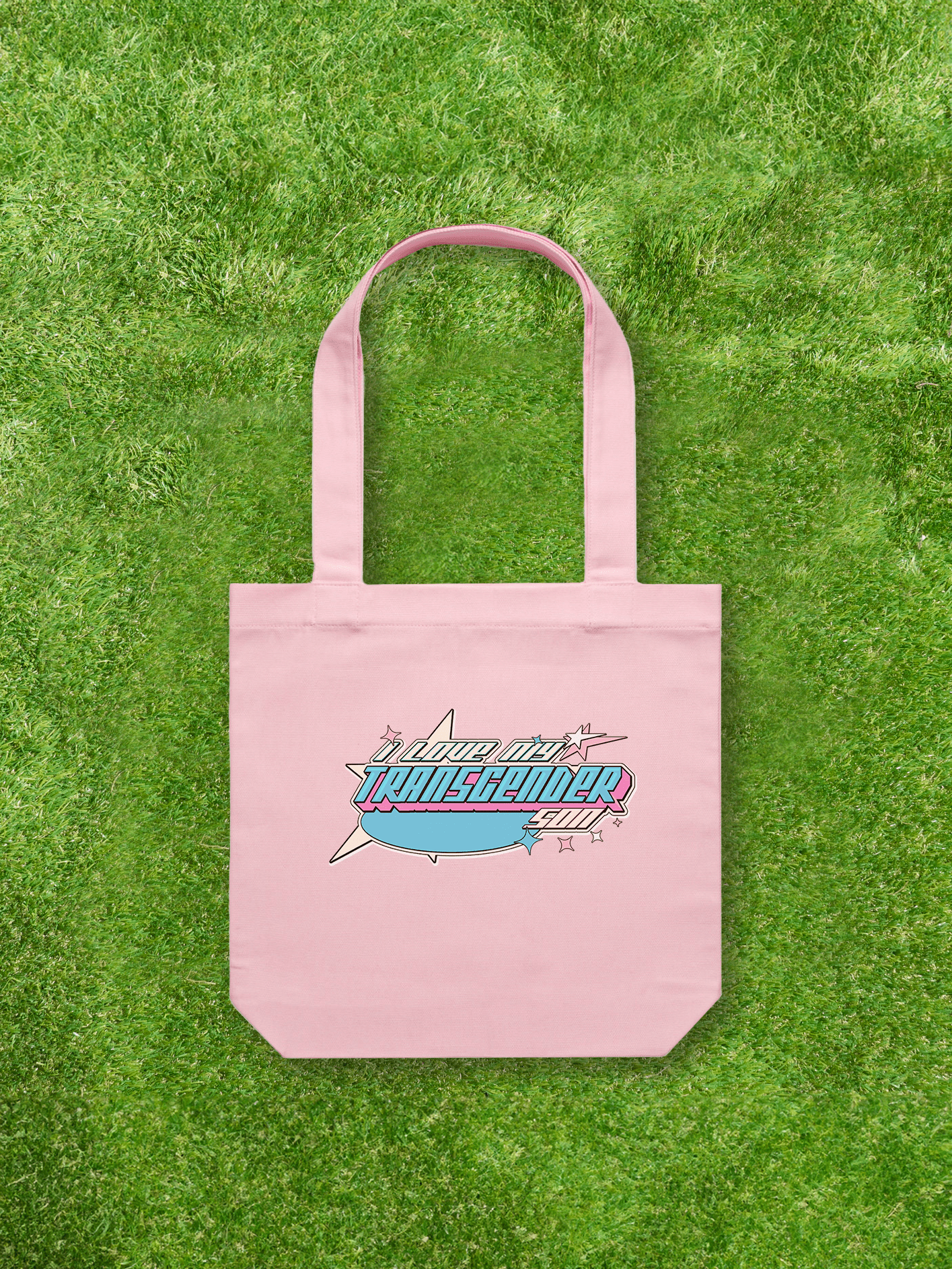Large printed Cotton Canvas Tote Bag - Pink - Gay SkateLarge printed Cotton Canvas Tote Bag - Pinkskate accessoriesGay SkateGay Skate