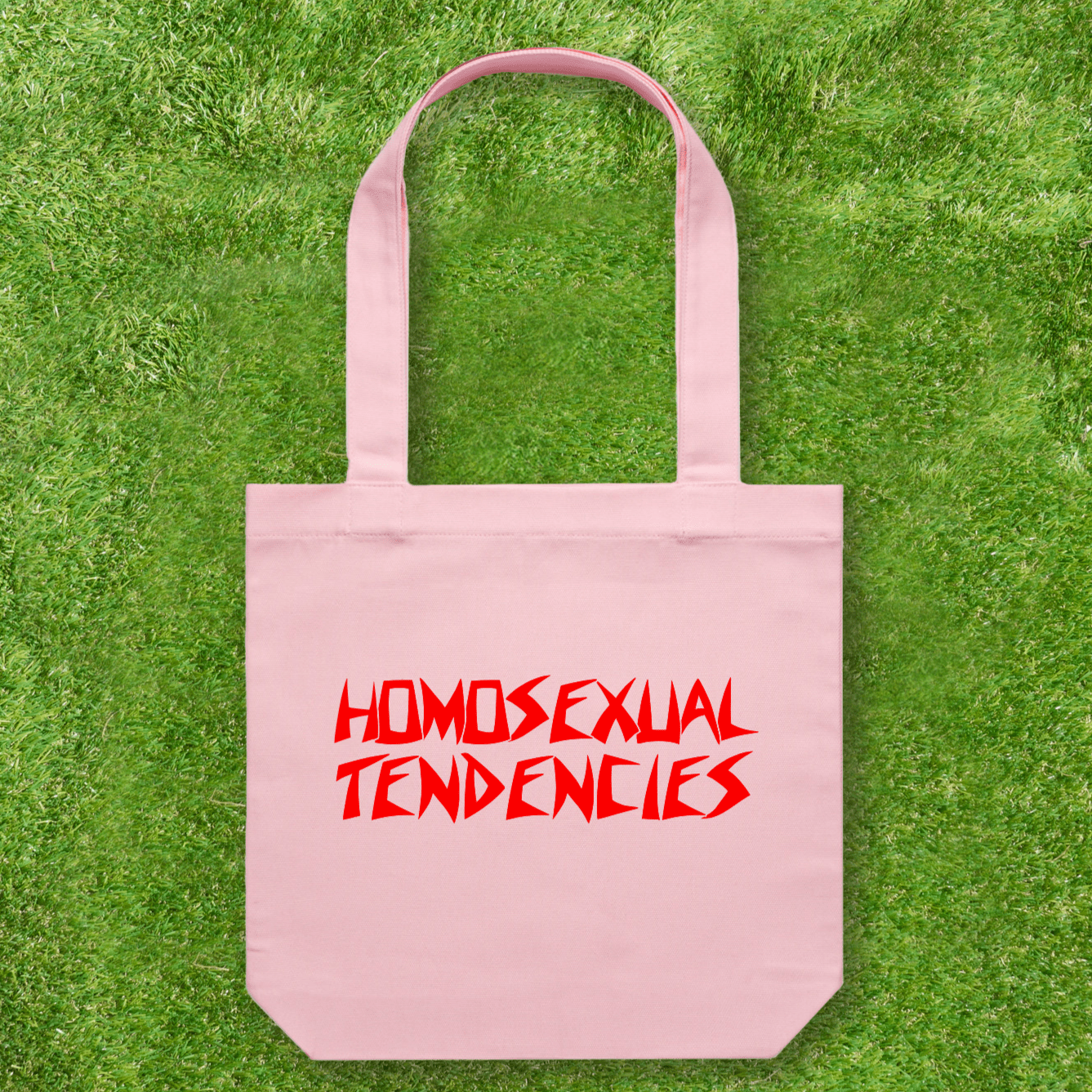 Large printed Cotton Canvas Tote Bag - Pink - Gay SkateLarge printed Cotton Canvas Tote Bag - Pinkskate accessoriesGay SkateGay Skate