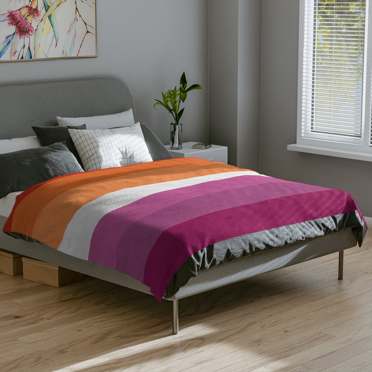 Lesbian Pride Flag - Velveteen Microfiber Blanket - Gay SkateLesbian Pride Flag - Velveteen Microfiber BlanketHome DecorPrintifyGay Skate11226633395181886050