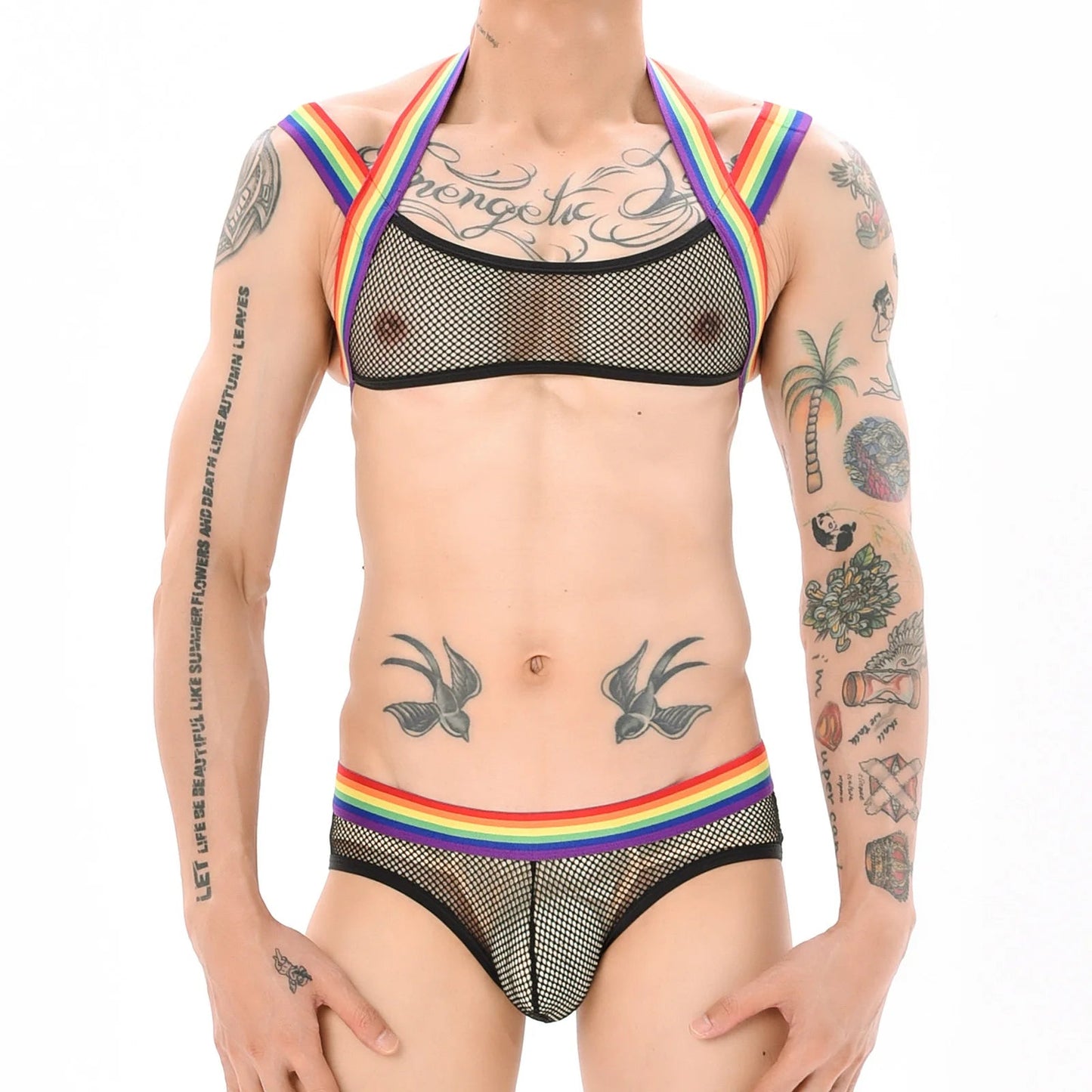 Mesh Harness Set - Chest and Briefs - Gay SkateMesh Harness Set - Chest and Briefsskate accessoriesGay SkateGay Skate14:173#ranbow red;5:361386#M(26.8 - 28.3inch)