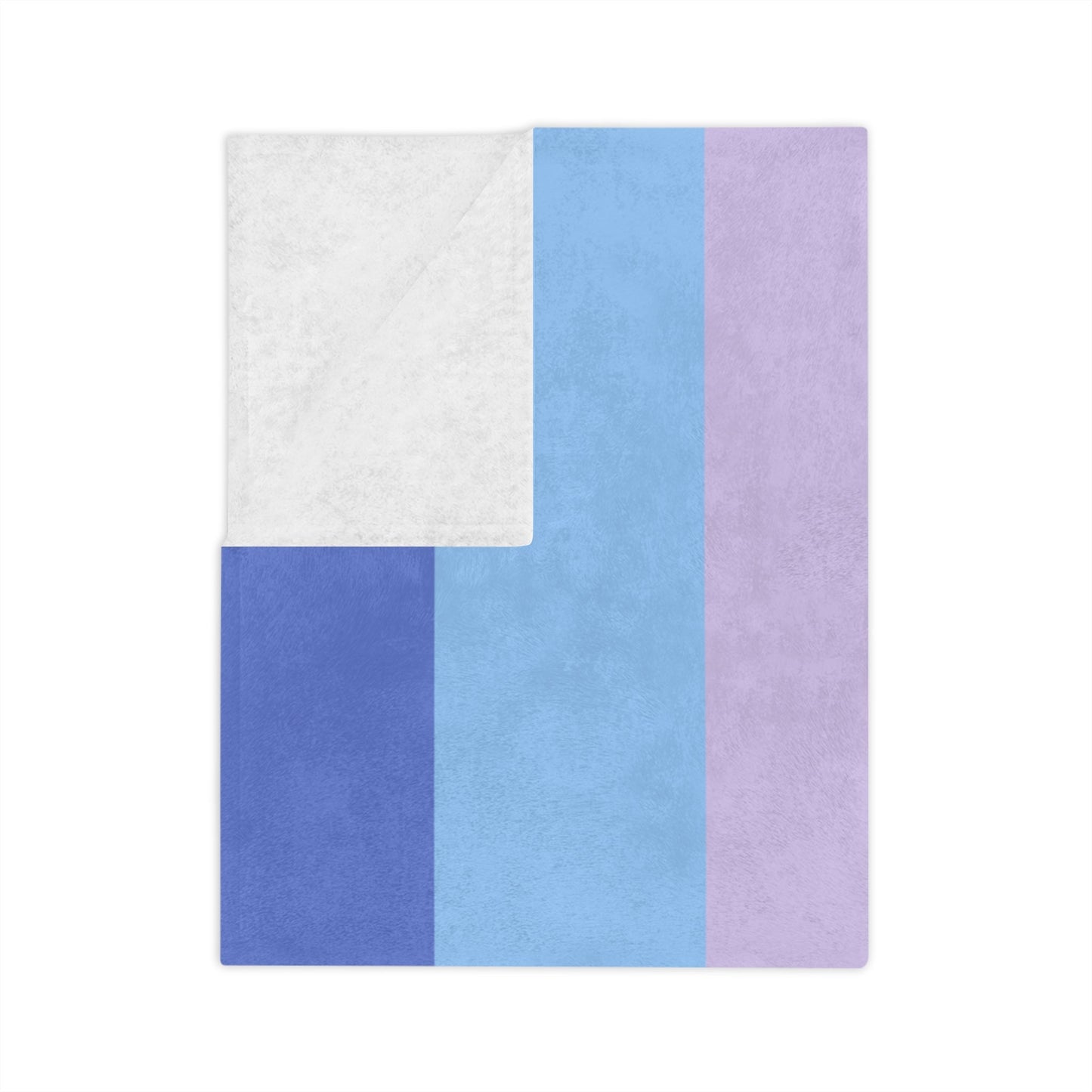 Minky Blanket Bigender Pride Flag - Velveteen Microfiber Blanket
