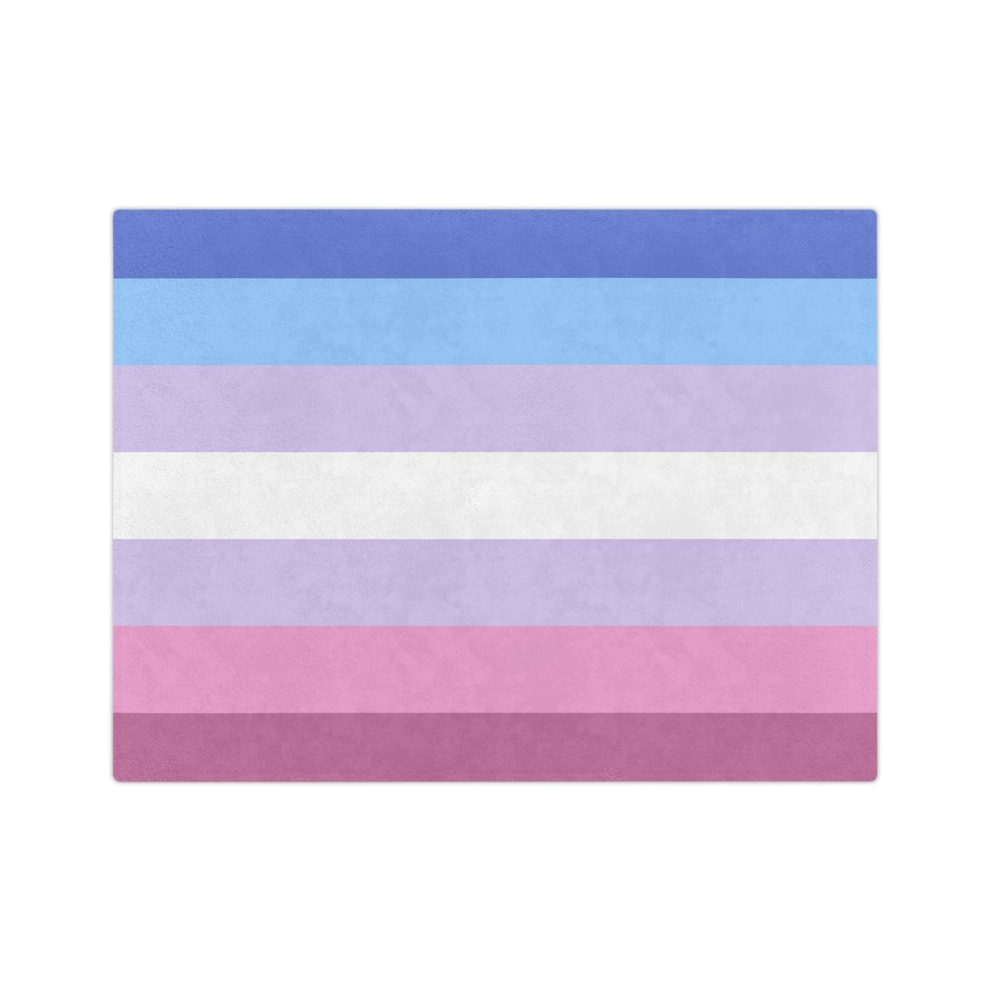 Minky Blanket Bigender Pride Flag - Velveteen Microfiber Blanket