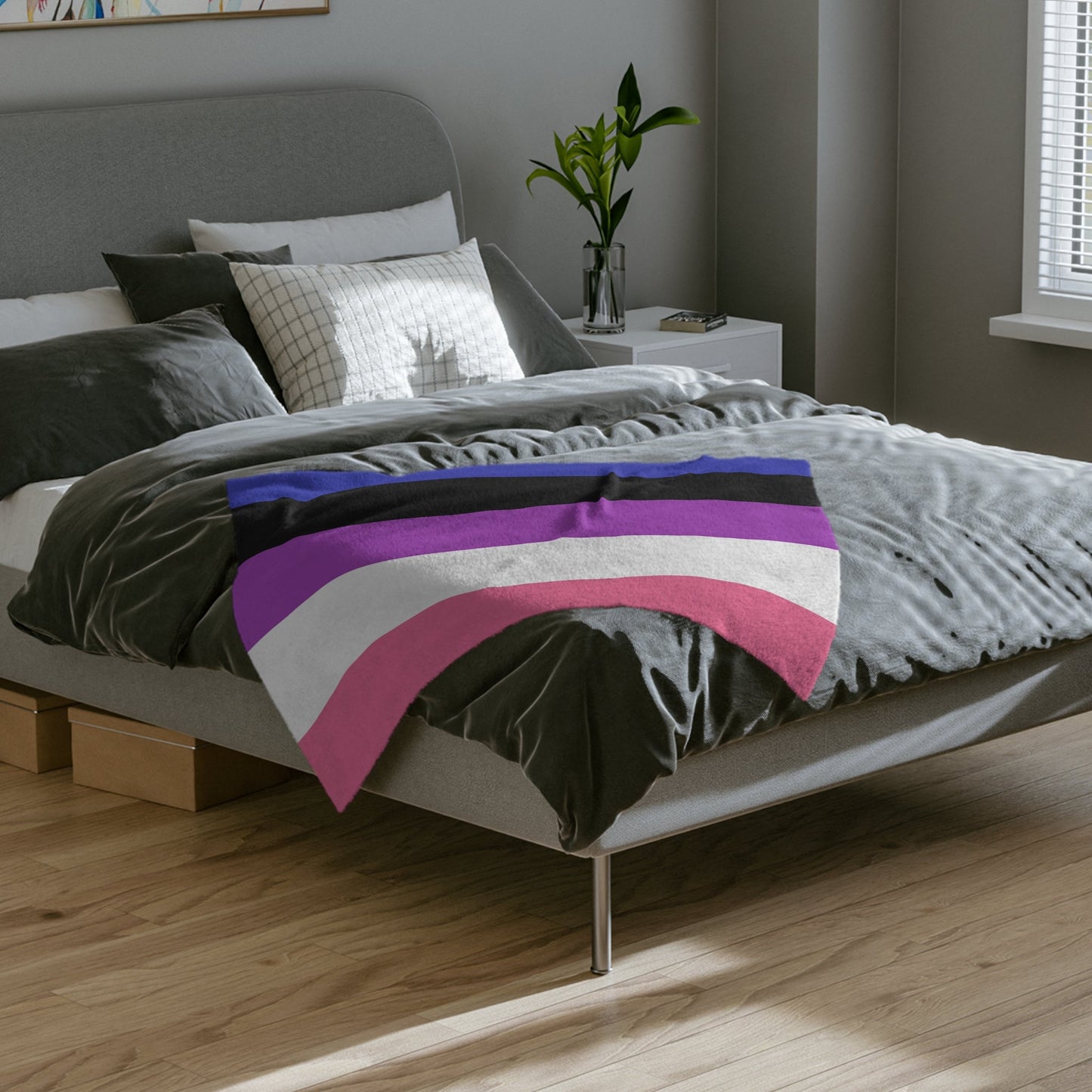 Minky Blanket Genderfluid Pride Flag - Velveteen Microfiber Blanket - Gay SkateMinky Blanket Genderfluid Pride Flag - Velveteen Microfiber BlanketHome DecorPrintifyGay Skate18901090789399816763