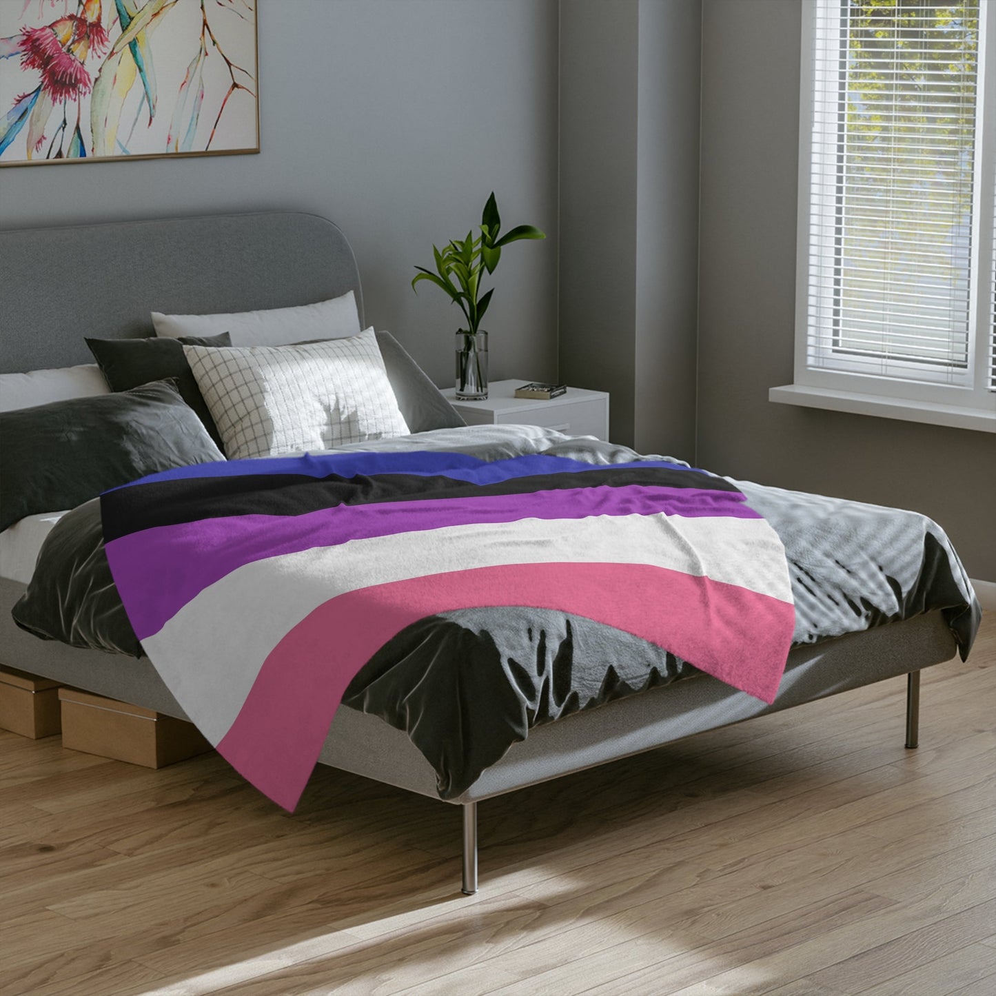Minky Blanket Genderfluid Pride Flag - Velveteen Microfiber Blanket - Gay SkateMinky Blanket Genderfluid Pride Flag - Velveteen Microfiber BlanketHome DecorPrintifyGay Skate18901090789399816763