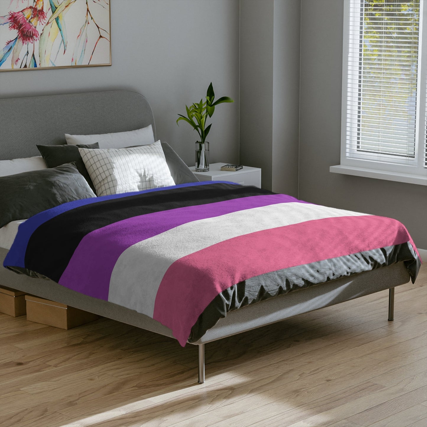 Minky Blanket Genderfluid Pride Flag - Velveteen Microfiber Blanket - Gay SkateMinky Blanket Genderfluid Pride Flag - Velveteen Microfiber BlanketHome DecorPrintifyGay Skate18901090789399816763