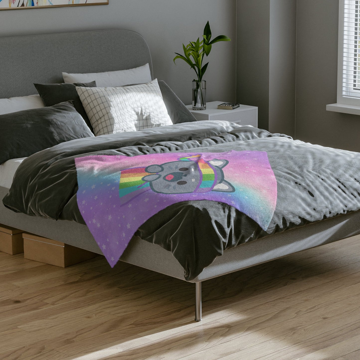 Minky Blanket Kawaii Kitten Rainbow Pride Flag - Velveteen Microfiber Blanket - Gay SkateMinky Blanket Kawaii Kitten Rainbow Pride Flag - Velveteen Microfiber BlanketHome DecorPrintifyGay Skate13846187581888227744