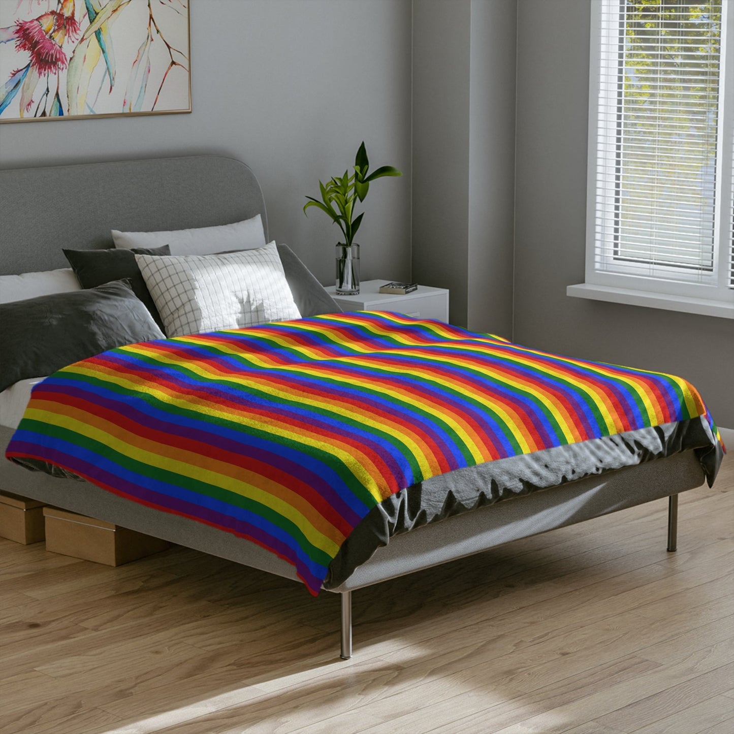 Minky Blanket Rainbow Pride Flag - Velveteen Microfiber Blanket - Gay SkateMinky Blanket Rainbow Pride Flag - Velveteen Microfiber BlanketHome DecorPrintifyGay Skate53689405233213513147