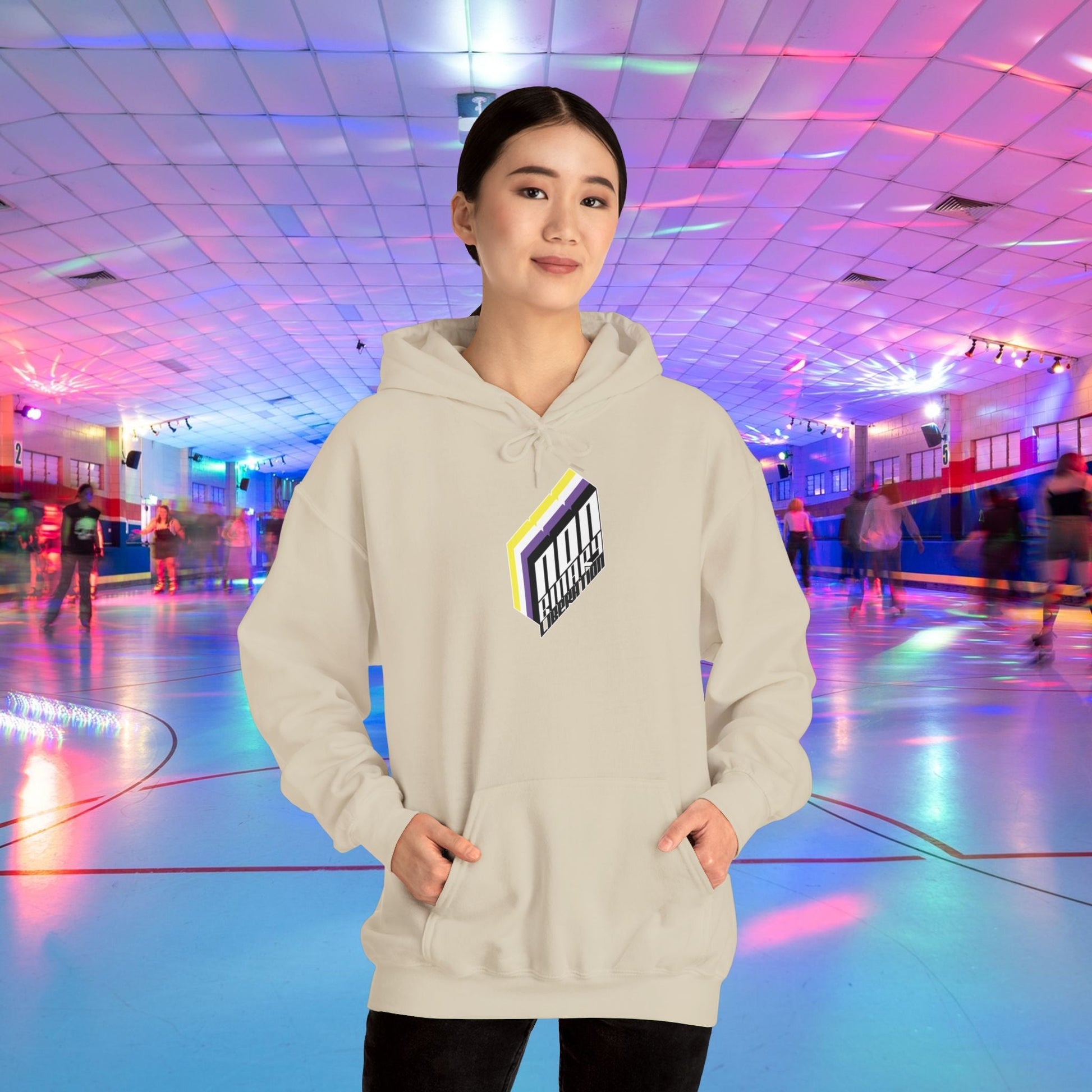 Non - Binary Liberation Hoodie - Australian Shipping - Gay SkateNon - Binary Liberation Hoodie - Australian ShippingHoodiePrintifyGay Skate24540451897229340640