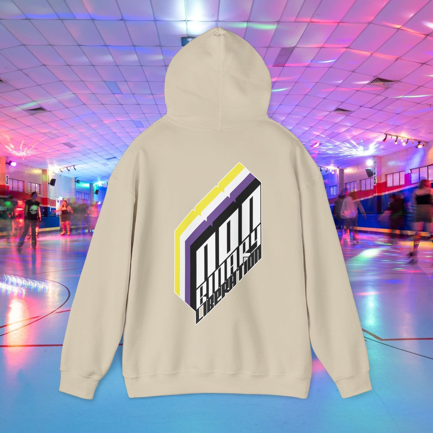 Non - Binary Liberation Hoodie - Australian Shipping - Gay SkateNon - Binary Liberation Hoodie - Australian ShippingHoodiePrintifyGay Skate24540451897229340640