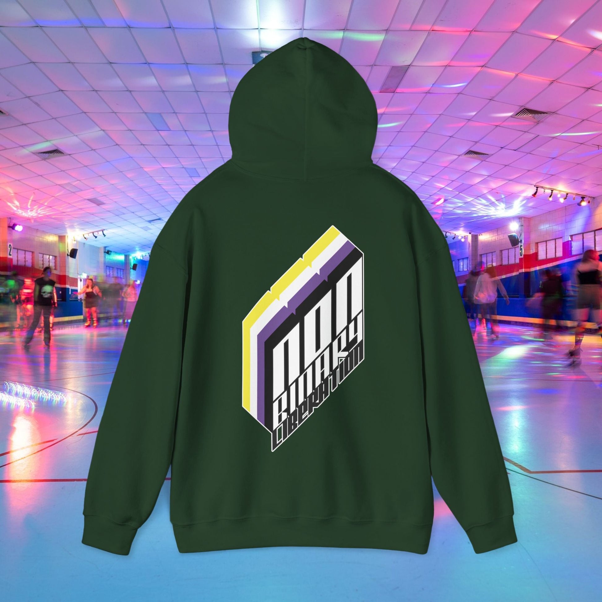 Non - Binary Liberation Hoodie - Australian Shipping - Gay SkateNon - Binary Liberation Hoodie - Australian ShippingHoodiePrintifyGay Skate24540451897229340640