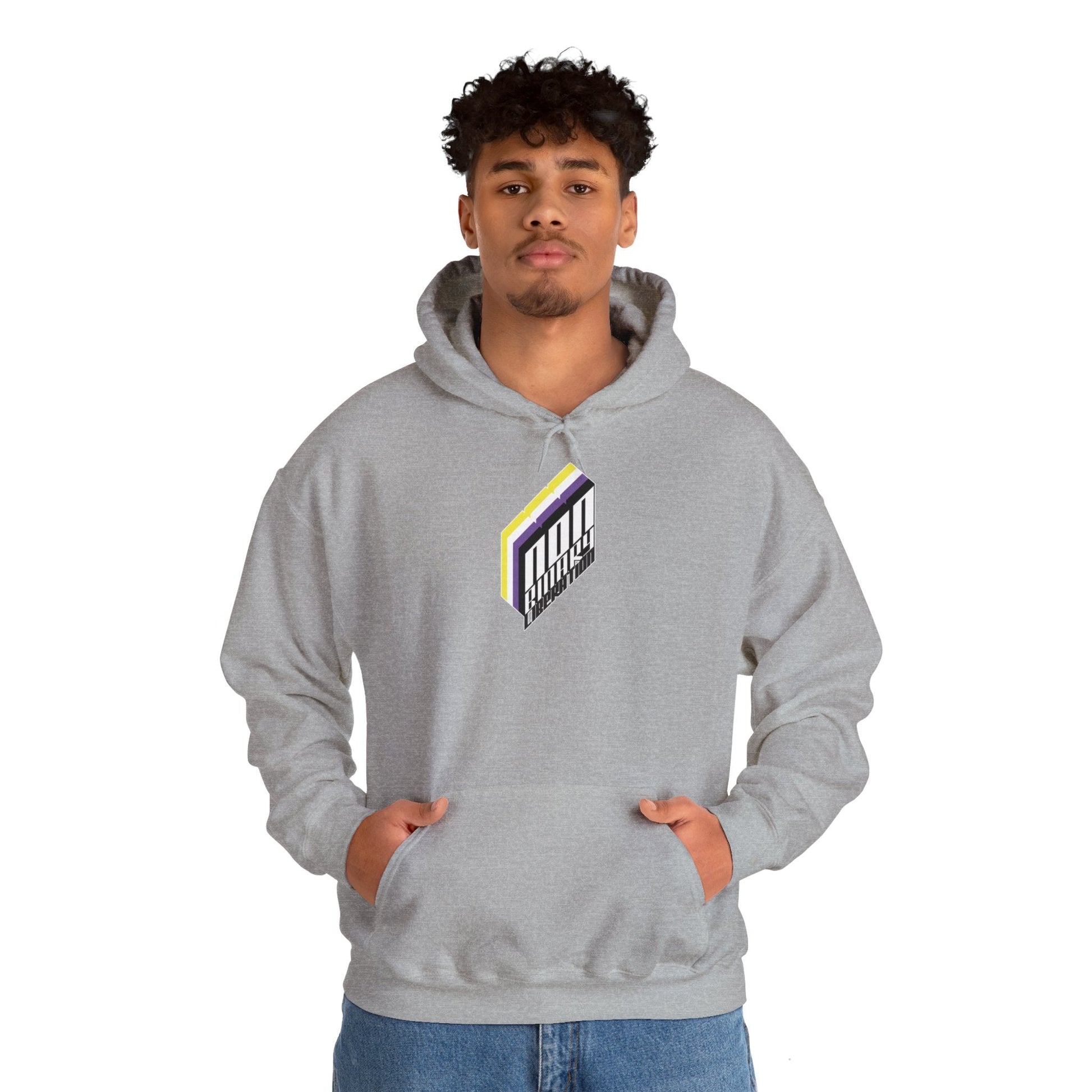 Non - Binary Liberation Hoodie - Australian Shipping - Gay SkateNon - Binary Liberation Hoodie - Australian ShippingHoodiePrintifyGay Skate24540451897229340640