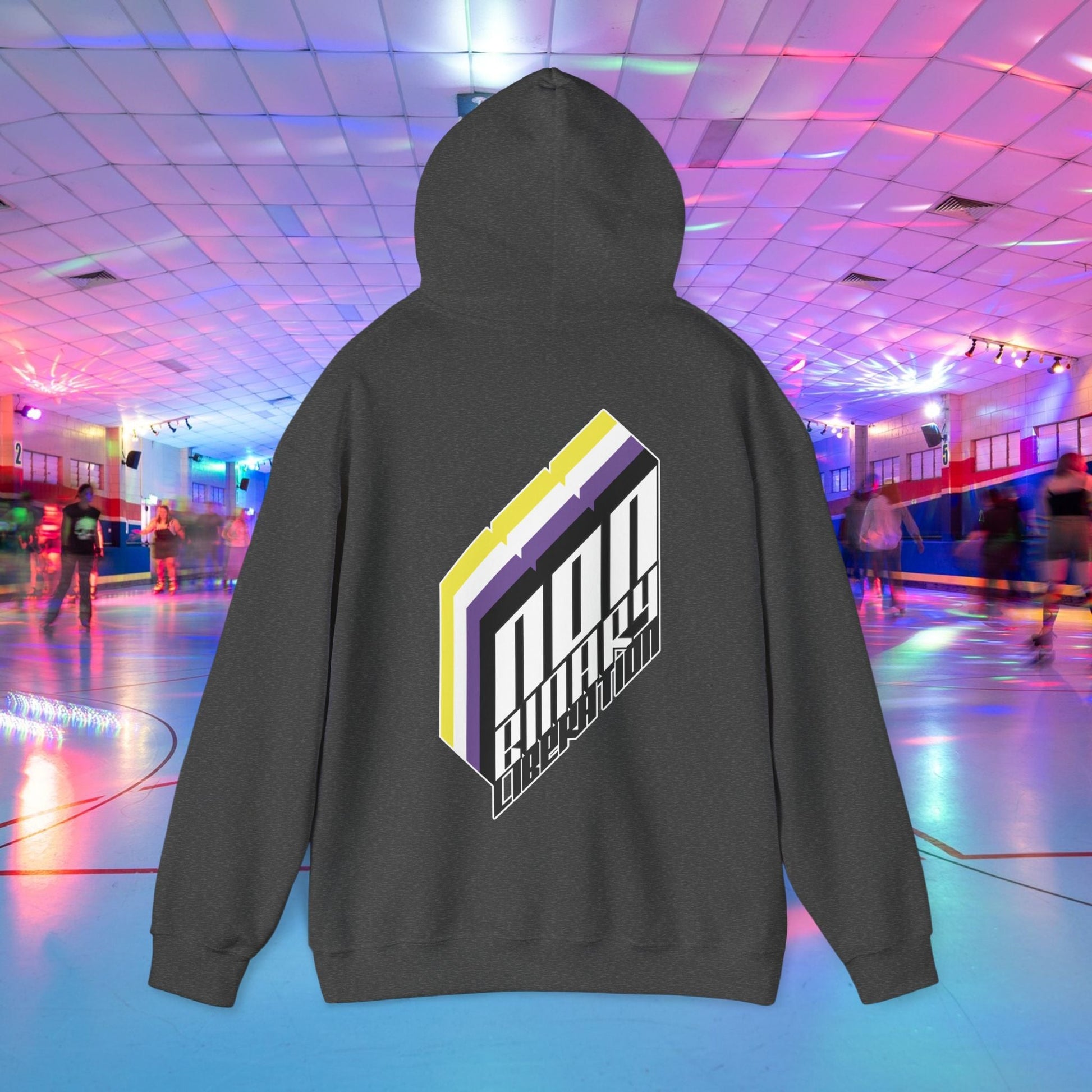 Non - Binary Liberation Hoodie - Australian Shipping - Gay SkateNon - Binary Liberation Hoodie - Australian ShippingHoodiePrintifyGay Skate24540451897229340640