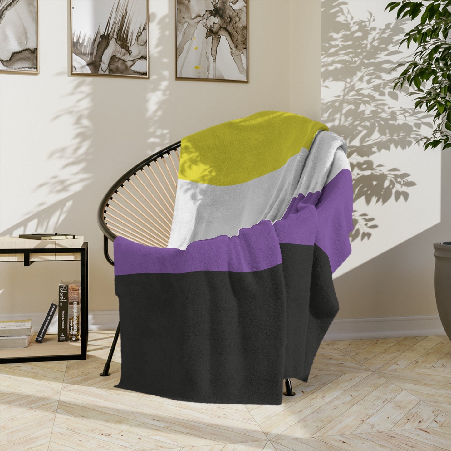 Non - Binary Pride Flag - Velveteen Microfiber Blanket - Gay SkateNon - Binary Pride Flag - Velveteen Microfiber BlanketHome DecorPrintifyGay Skate98121996797264237442
