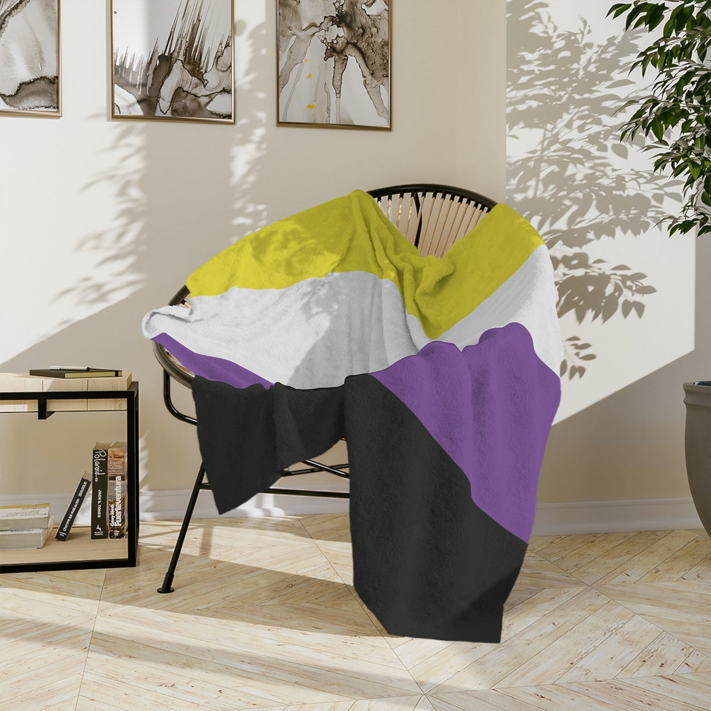 Non - Binary Pride Flag - Velveteen Microfiber Blanket - Gay SkateNon - Binary Pride Flag - Velveteen Microfiber BlanketHome DecorPrintifyGay Skate98121996797264237442