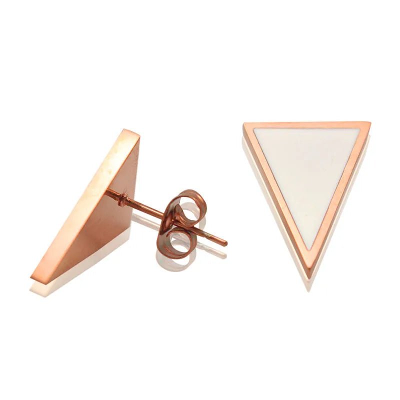 Pink Triangle - earrings