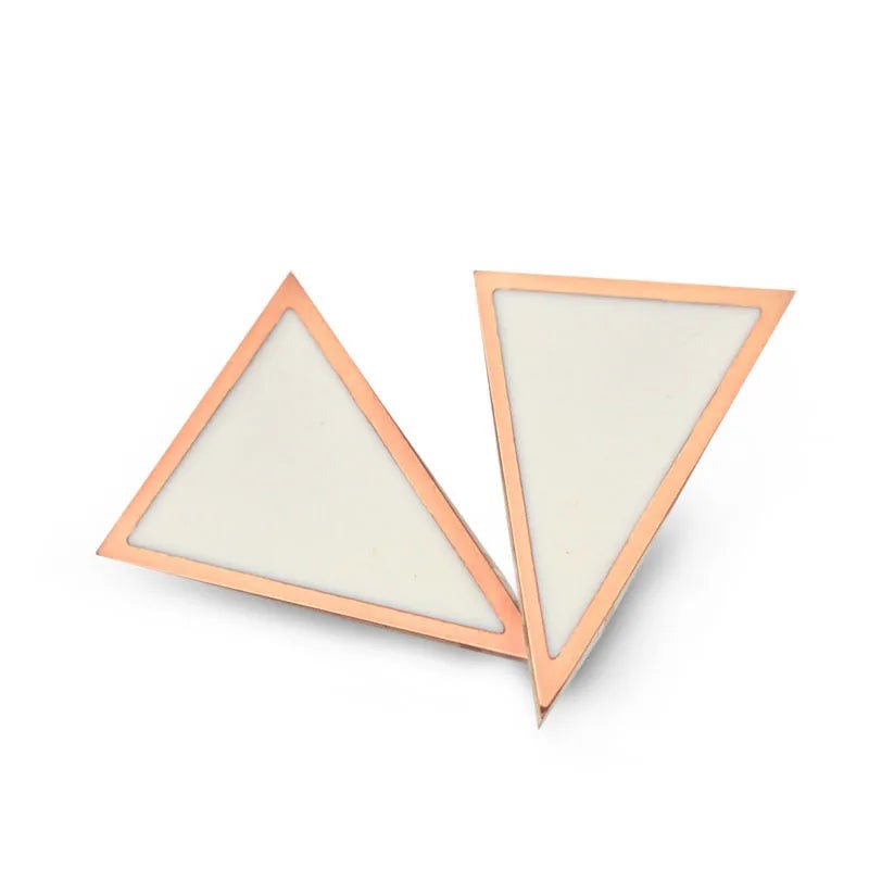 Pink Triangle - earrings