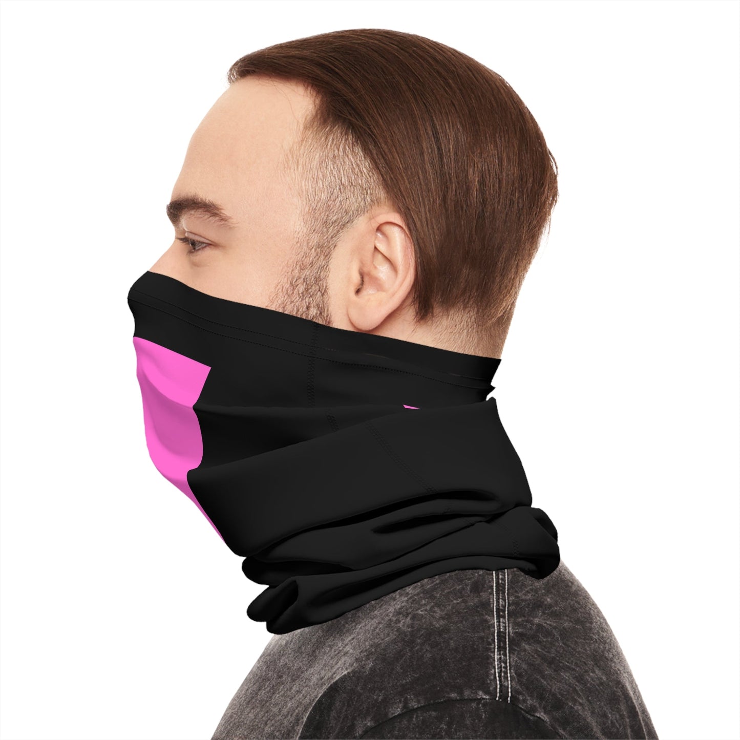 Pink Triangle LGBTIQA Resistance Lightweight Neck Gaiter - Face Mask from a Queer Owned Business