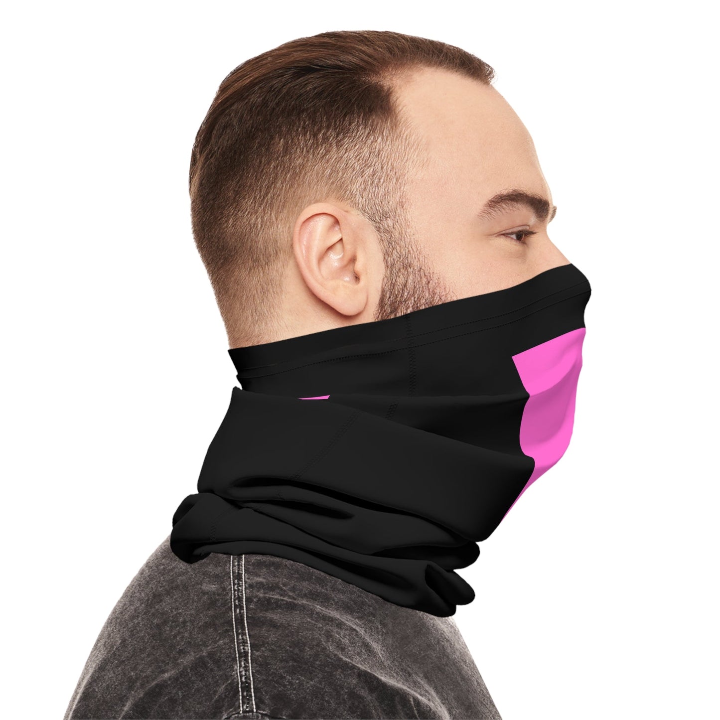 Pink Triangle LGBTIQA Resistance Lightweight Neck Gaiter - Face Mask from a Queer Owned Business